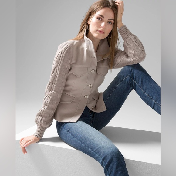 White House Black Market Jackets & Blazers - White House Black Market Sweater Sleeve Jacket, Size Small